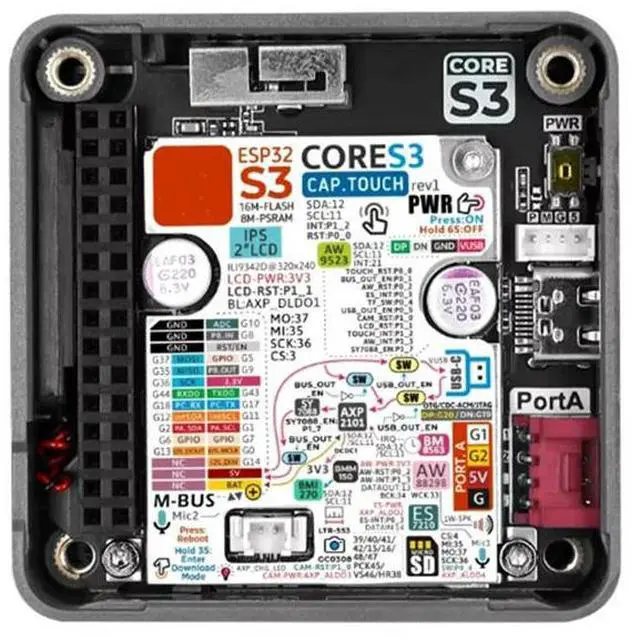 Alt view image 6 of 6 - ESP32 S3 Cores3 Lite Lot Development Dev Kit Programmable Iot Controller For Audio Interaction Powerful Performance