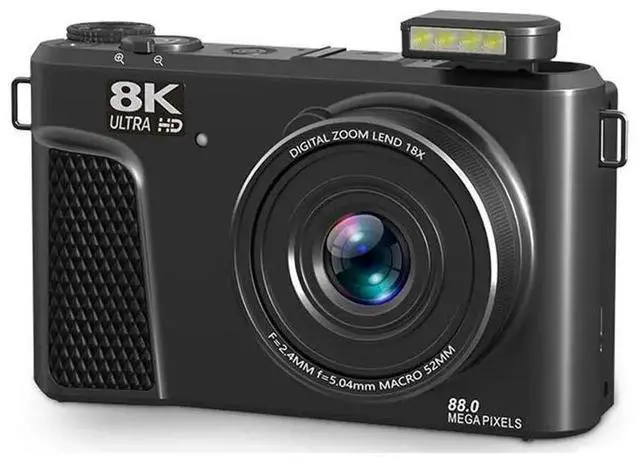 Alt view image 4 of 6 - Photo Camera 88MP 8K Digital Camera Featuring 3" 180° Flip Screen 18X Digital Zoom For Photography Vlogging