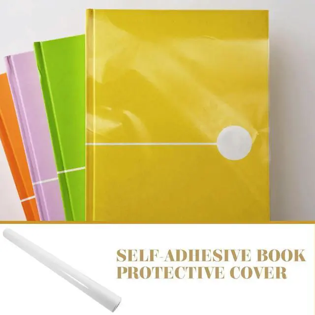 Alt view image 3 of 3 - Transparent Adhesive Book Cover Clear Contact Paper for Classroom Textbooks Notebooks Anti Scratch paper book covers