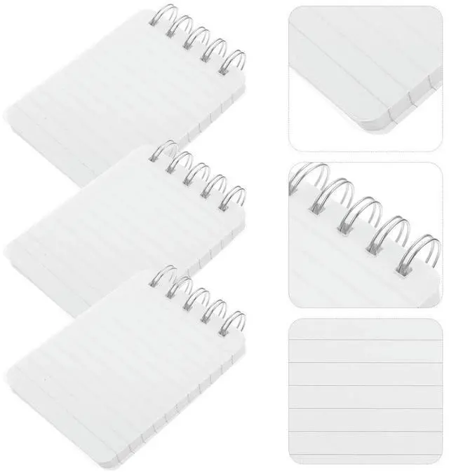 Main image of 3Pcs Small Compact Index Cards Smooth Thick Paper Ideal for Doodling Jotting Ideas Flashcards Study Notes School Office