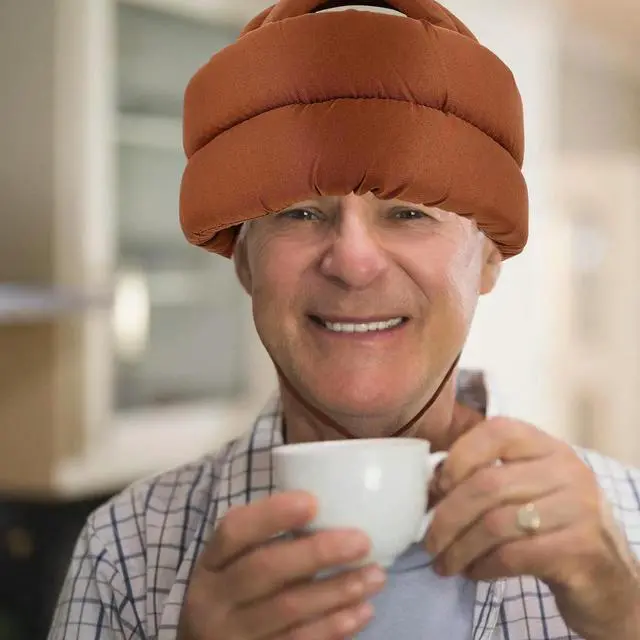 Main image of Elderly Protective Hat Anti-Fall Safety Adjustable Strap Senior Bump Cap Padded Headgear Head Injury Prevention Soft