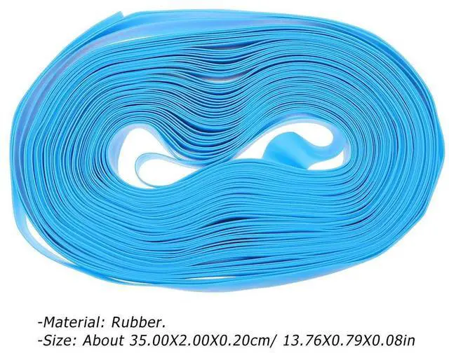 Alt view image 2 of 3 - 1 Box Disposable Tourniquet Rubber Hemostasis Strap for Blood Draw Infusion Emergency Use Comfortable Skin-Friendly Blue