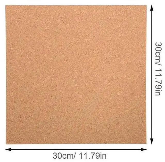 Alt view image 3 of 3 - 6 Rolls Self Adhesive Cork Board Sheet Roll Thick Peel Stick Bulletin Board for Walls Photo Display Office Memo DIY Crafts