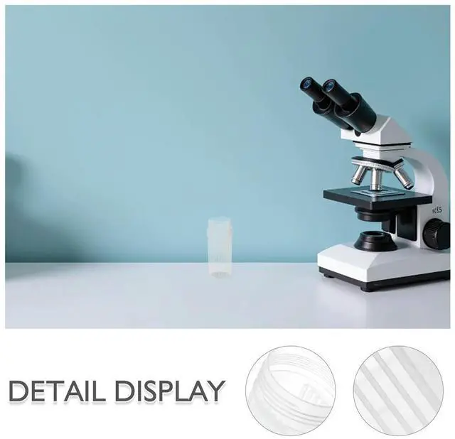 Alt view image 3 of 3 - 8Pcs Clear Sample Specimen Jar with Ground Stopper Lid for Staining Glass Slides Coplin Jar Educational Research oratory