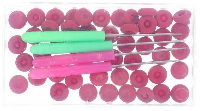 Alt view image 2 of 3 - 54Pcs Reusable Latex Sealing Cover Set for Glue Bottle Mouth Caulk Tube Sealant Freshness Preservation Needle Included
