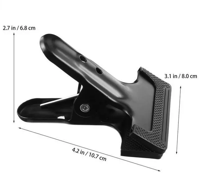 Alt view image 2 of 3 - 3Pcs Heavy Duty Photography Background Cloth Clips l Spring Clamps for Studio Home Office Backdrop Wrinkle Free Flattening