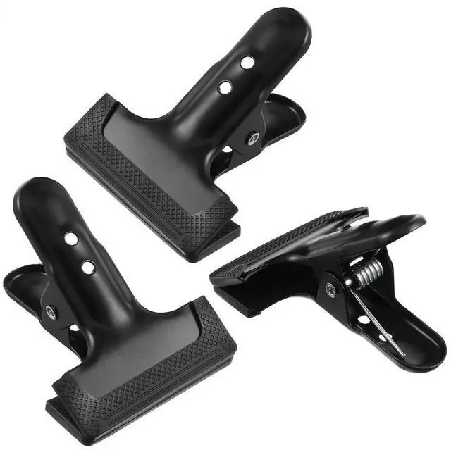 Alt view image 3 of 3 - 3Pcs Heavy Duty Photography Background Cloth Clips l Spring Clamps for Studio Home Office Backdrop Wrinkle Free Flattening