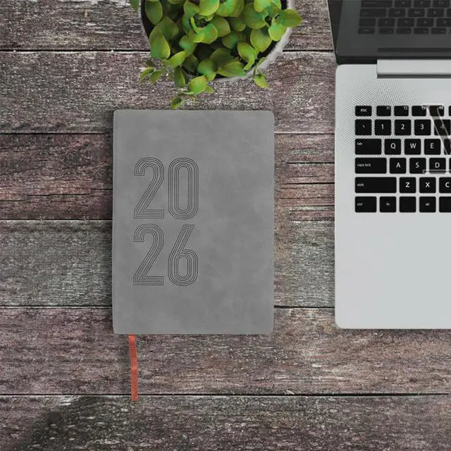 Main image of 2026 Planner A5 Notebook Soft Cover PU Weekly Daily Monthly Calendar Habit Tracker Appointment Book Home Office Organizer 12