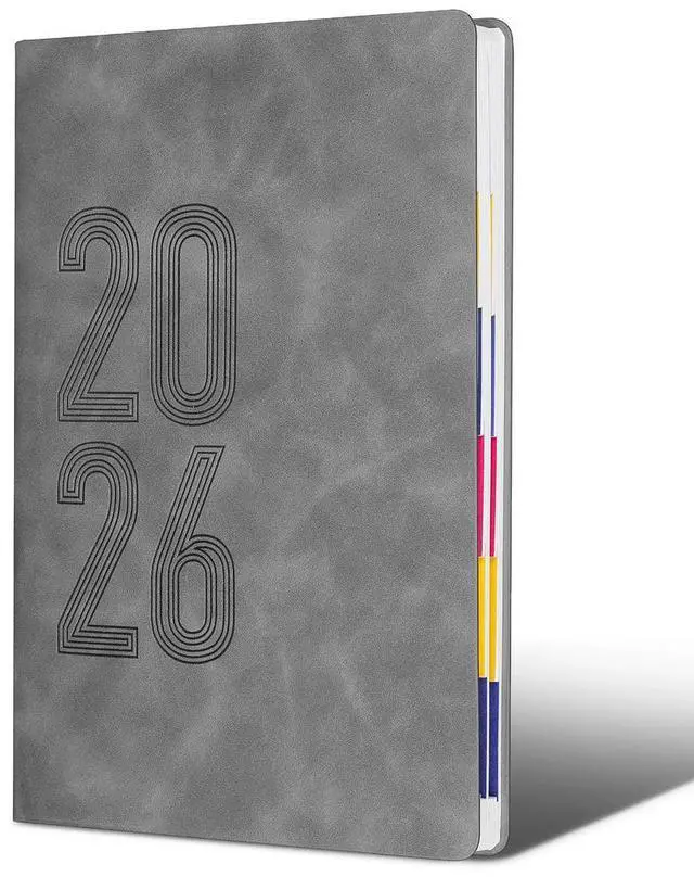 Alt view image 3 of 3 - 2026 Planner A5 Notebook Soft Cover PU Weekly Daily Monthly Calendar Habit Tracker Appointment Book Home Office Organizer 12