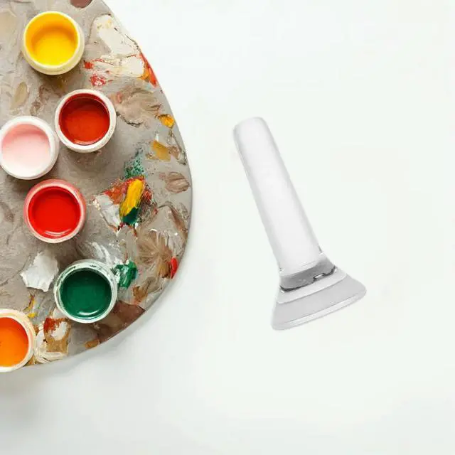 Alt view image 3 of 3 - Crystal Grinding Pestle for Herbs Pigments and Art Supplies Multi Functional Glass Muller for Painting Making Precision