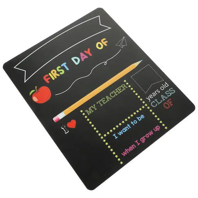 Alt view image 2 of 6 - Student Chalkboard Double-Sided Smooth Edges Writing Board Back to School Message Board Blackboard for Classroom Decor