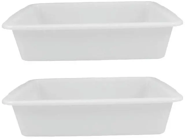 Alt view image 3 of 6 - 2Pcs Spill-Proof oratory Tray Sturdy Plastic Rectangular Chemical Experiment Tray for Organization Teaching Research