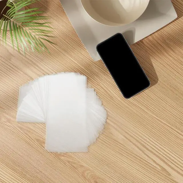 Alt view image 2 of 6 - 500Pcs Transparent Banknote Protection Pouches Spacious Money Sleeves for Bills Waterproof Tear Resistant Organizer for Paper