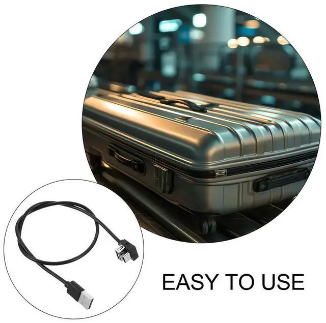 Alt view image 2 of 6 - 10Pcs Suitcase Charging Cable with Dual USB Ports Built-in Extension Cord for Luggage Power Extension USB