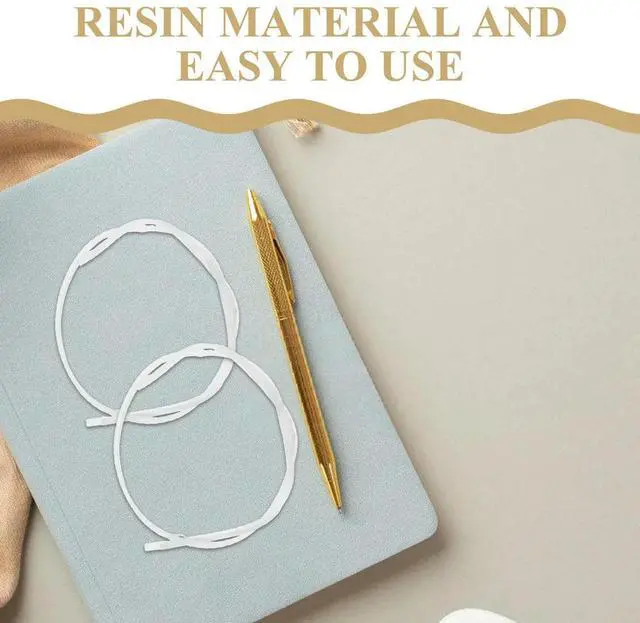 Alt view image 3 of 3 - 150Pcs Hot Melt Resin Strips 2Mm Wide White Thermal Glue Tape Binding Repair Book Album Textbook Adhesive Book Binding