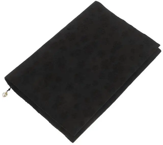 Alt view image 2 of 6 - Black A5 Fabric Book Sleeve Protective Cover Washable Cloth Notebook Case Dustproof Diary Sleeve Book Protector for Work School