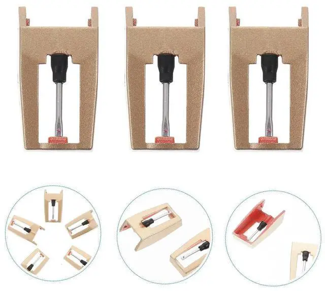Main image of 5Pcs Golden Turntable Stylus Replacement Needles Compact Easy DIY Installation Purer Tone Record Player Pickup