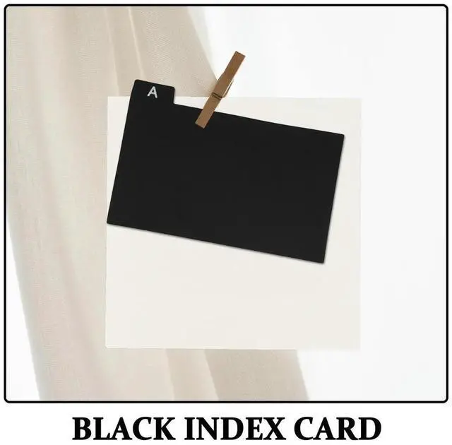Alt view image 2 of 3 - 30pcs Index Card Dividers Pp Plastic Alphabet Tabs For Recipe Cards Study Documents Organization Home Office Filing