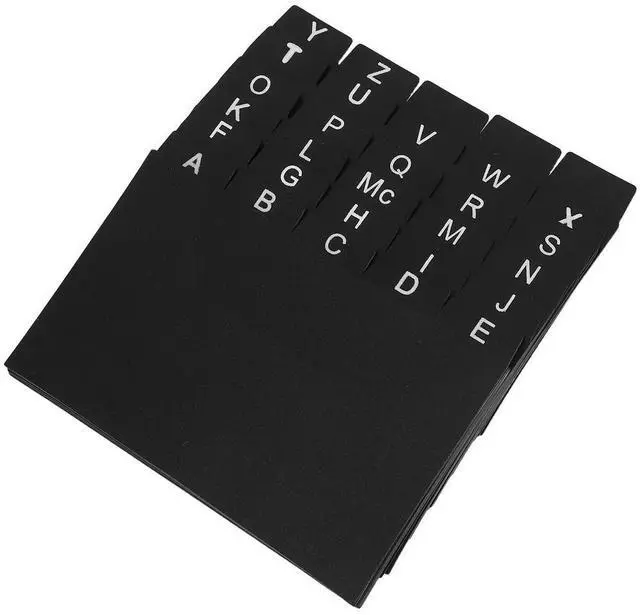 Alt view image 3 of 3 - 30pcs Index Card Dividers Pp Plastic Alphabet Tabs For Recipe Cards Study Documents Organization Home Office Filing
