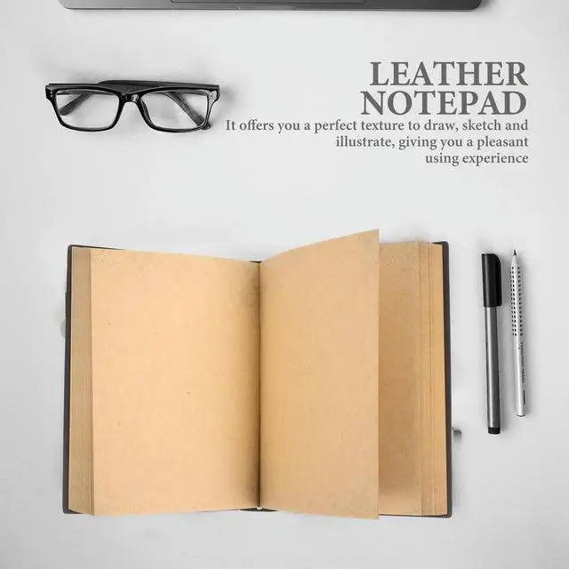 Main image of Compact Lightweight Vintage Journal with Embossed Cover Blank Book for Diaries Sketching Notes Journaling Travel Daily