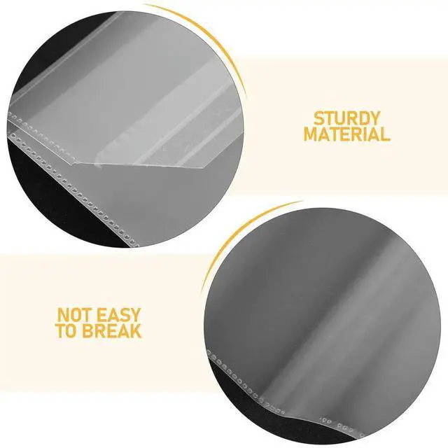 Alt view image 3 of 3 - 60Pcs Waterproof Clear Book Protector Sleeve Plastic Binder Notebook Cover for A5 Exercise Books Memo Loose Leaf Diary Textbook
