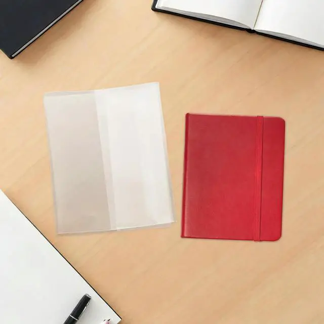 Alt view image 2 of 3 - 60Pcs Waterproof Clear Book Protector Sleeve Plastic Binder Notebook Cover for A5 Exercise Books Memo Loose Leaf Diary Textbook