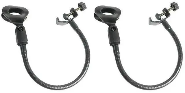 Main image of 2Pcs Flexible Gooseneck Microphone Stand with C-Type Clip for Broadcasting Podcasting Singing Recording Online Meeting Universal