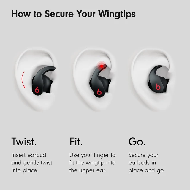Alt view image 3 of 6 - Beats Fit Pro (1st Gen) - True Wireless Noise Cancelling Earbuds - Active Noise Cancelling - Sweat Resistant Earphones, Compatible with Apple & Android, Class 1 Bluetooth®- Beats Black