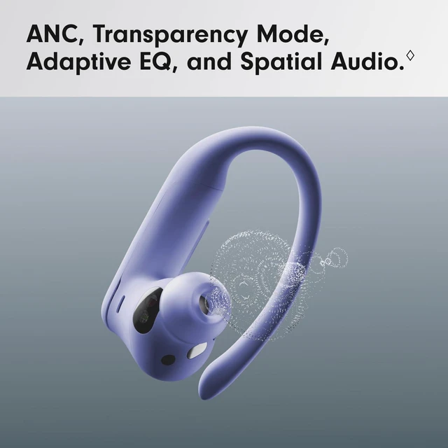 Alt view image 6 of 7 - Apple Powerbeats Pro 2 Earset - Stereo - True Wireless - Bluetooth - Earbud, Over-the-ear, On-ear - Binaural - In-ear - Echo Cancelling Microphone - Noise Canceling - Hyper Purple