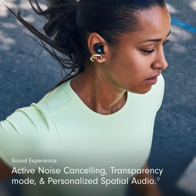 Alt view image 5 of 7 - Beats Powerbeats Fit - Wireless Noise Cancelling Workout Earbuds with Secure-Fit Wingtips, Up to 30-Hour Battery Life, Sweat & Water Resistant, Apple & Android Compatible - Jet Black