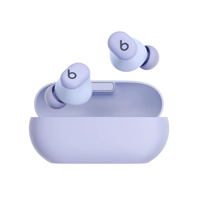 Alt view image 2 of 4 - Beats Solo Buds - Wireless Bluetooth Earbuds | 18 Hours of Battery Life | Apple & Android Compatibility | Built-in Microphone Arctic Purple