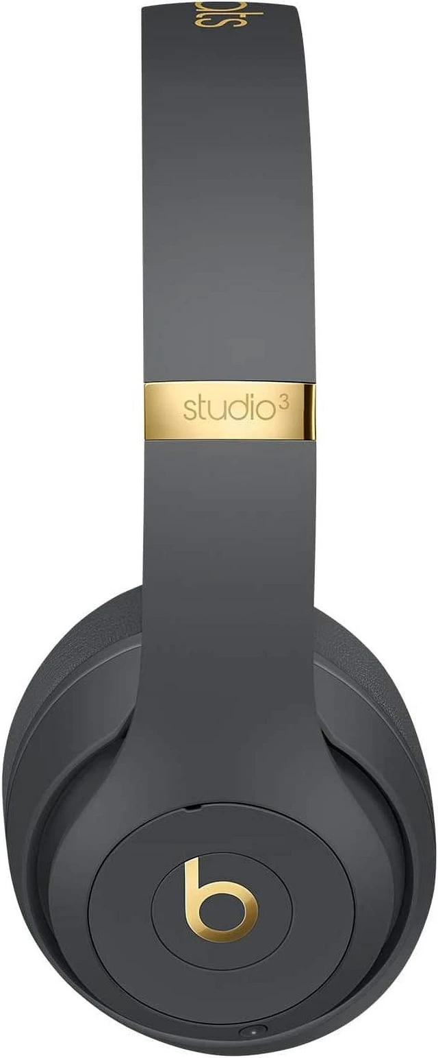 Alt view image 2 of 7 - Beats Studio3 Wireless Noise-Cancelling Over-Ear Headphones - Apple W1 Headphone Chip, Level 1 Bluetooth, Active Noise Cancellation, 22-Hour Listening Time-Shadow Gray