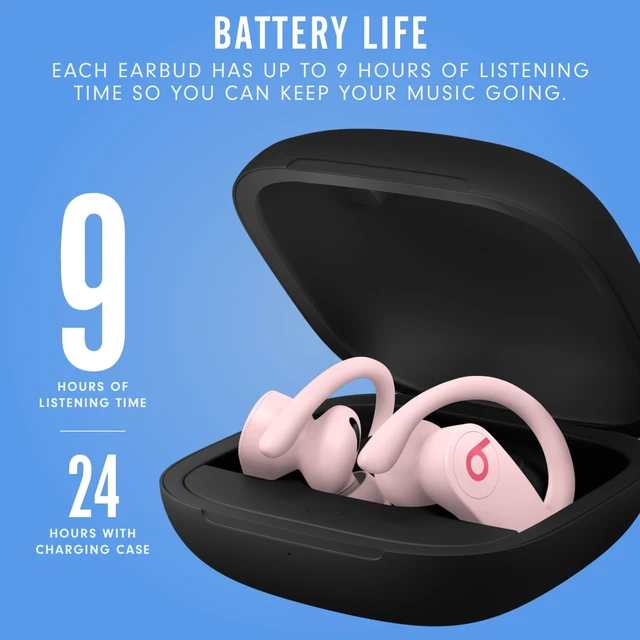 Alt view image 5 of 7 - Powerbeats Pro Totally Wireless Earphones with Apple H1 Headphone Chip - Cloud Pink
