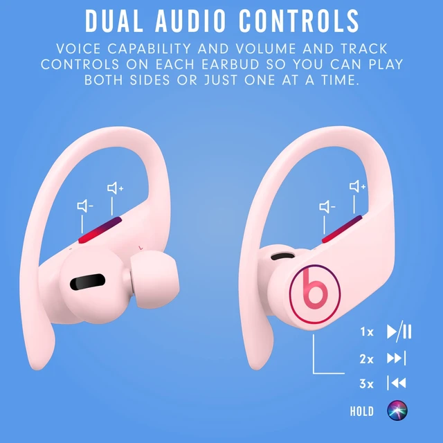 Alt view image 4 of 7 - Powerbeats Pro Totally Wireless Earphones with Apple H1 Headphone Chip - Cloud Pink