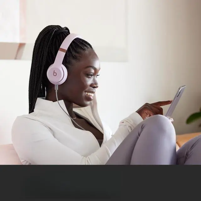 Alt view image 6 of 7 - Beats Solo 4 - Wireless On-Ear Bluetooth Headphones, Up to 50-Hour Battery Life, Ultra-Lightweight Comfort, Powerful and Balanced Sound, Apple & Android Compatible