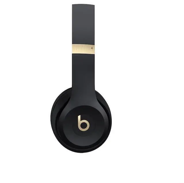 Alt view image 6 of 7 - Beats Solo 4 - Wireless On-Ear Bluetooth Headphones, Ultra-Lightweight Comfort, Powerful and Balanced Sound, Apple & Android Compatible - Black & Gold