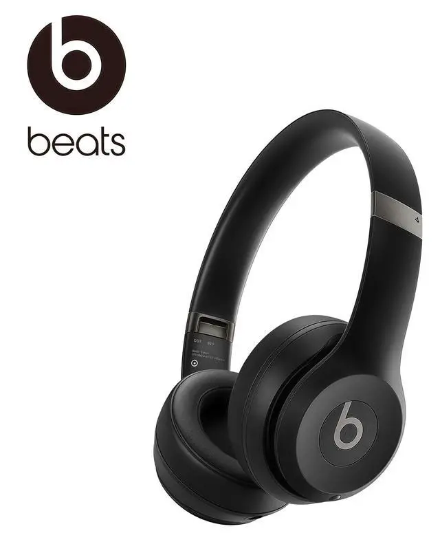 Alt view image 2 of 7 - Beats Solo 4 - Wireless On-Ear Bluetooth Headphones, Ultra-Lightweight Comfort, Powerful and Balanced Sound, Apple & Android Compatible - Matte Black