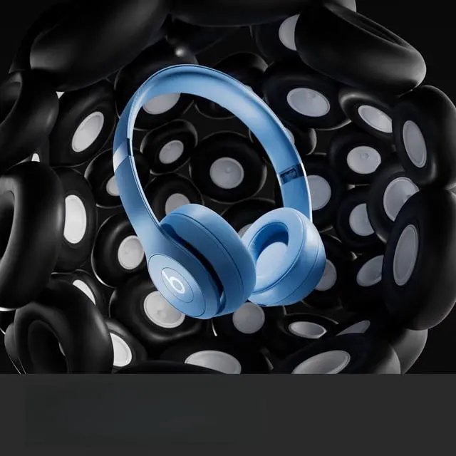 Alt view image 3 of 7 - Beats Solo 4 - Wireless On-Ear Bluetooth Headphones, Ultra-Lightweight Comfort, Powerful and Balanced Sound, Apple & Android Compatible - Slate Blue