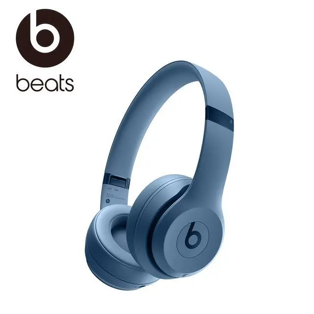 Alt view image 2 of 7 - Beats Solo 4 - Wireless On-Ear Bluetooth Headphones, Ultra-Lightweight Comfort, Powerful and Balanced Sound, Apple & Android Compatible - Slate Blue