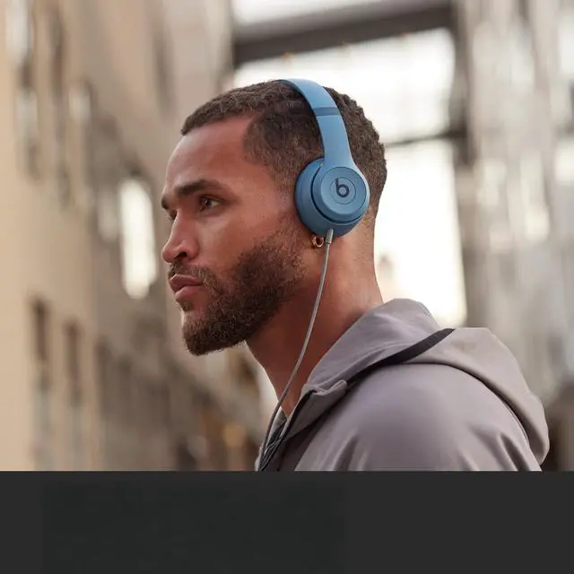 Alt view image 6 of 7 - Beats Solo 4 - Wireless On-Ear Bluetooth Headphones, Ultra-Lightweight Comfort, Powerful and Balanced Sound, Apple & Android Compatible - Slate Blue
