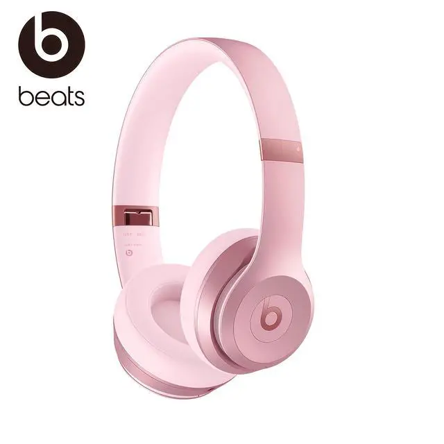 Alt view image 2 of 6 - Beats Solo 4 - Wireless On-Ear Bluetooth Headphones, Ultra-Lightweight Comfort, Powerful and Balanced Sound, Apple & Android Compatible - Cloud Pink
