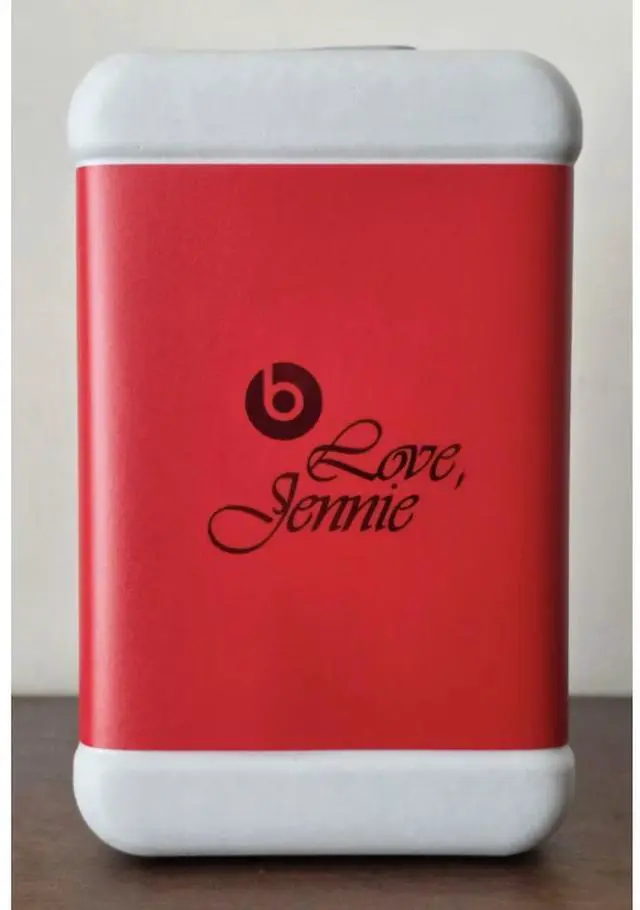 Alt view image 7 of 7 - Beats Solo 4 JENNIE Limited Edition, Ruby Red wireless Bluetooth headphones, ANC active noise-cancelling over-ear headphones, deep bass, long battery life, sports and music headphones