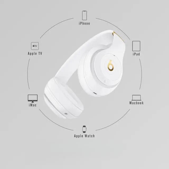 Alt view image 4 of 6 - Beats Studio3 Wireless Noise Cancelling Over-Ear Headphones - Apple W1 Headphone Chip, Class 1 Bluetooth, 22 Hours of Listening Time, Built-in Microphone