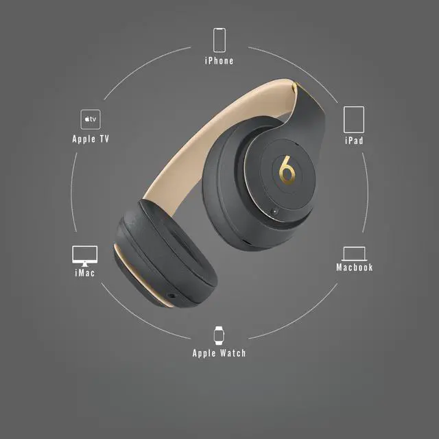 Alt view image 4 of 5 - Beats Studio3 Wireless Noise Cancelling Over-Ear Headphones - Apple W1 Headphone Chip, Class 1 Bluetooth, 22 Hours of Listening Time, Built-in Microphone