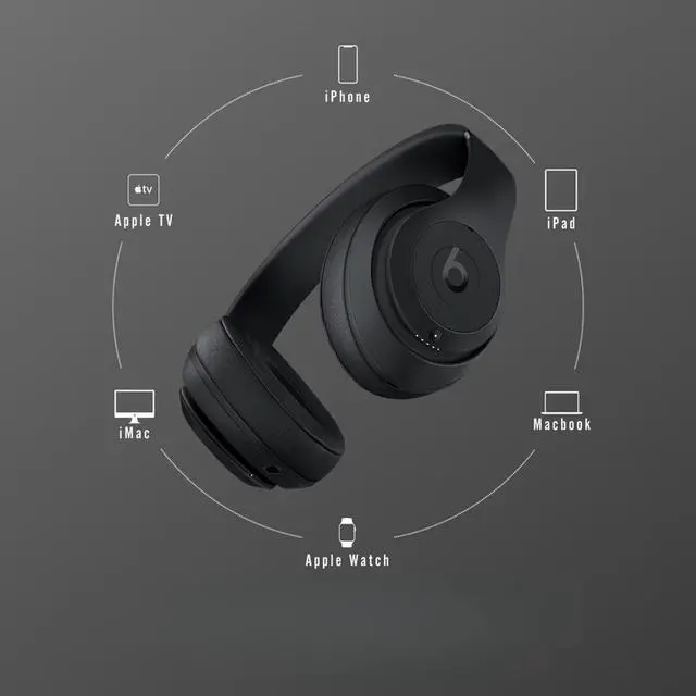 Alt view image 3 of 6 - Beats Studio3 Wireless Noise Cancelling Over-Ear Headphones - Apple W1 Headphone Chip, Class 1 Bluetooth, 22 Hours of Listening Time, Built-in Microphone