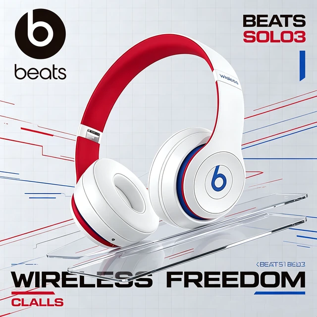 Alt view image 4 of 7 - Beats Solo3 Wireless On-Ear Headphones, Academy White, Bluetooth Stereo, Apple W1 Chip, Up to 40 Hours Playtime, Fast Fuel, Foldable Cushioned Ear Cups, Adjustable Fit, Built-In Microphone, Rich Bass