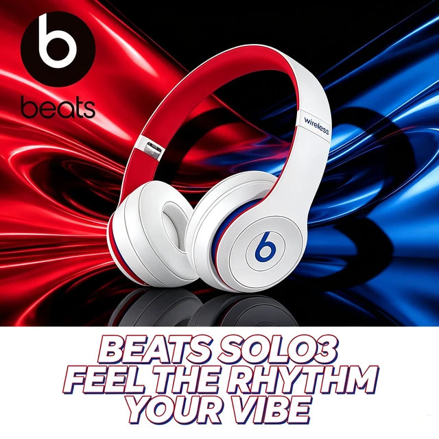 Alt view image 3 of 7 - Beats Solo3 Wireless On-Ear Headphones, Academy White, Bluetooth Stereo, Apple W1 Chip, Up to 40 Hours Playtime, Fast Fuel, Foldable Cushioned Ear Cups, Adjustable Fit, Built-In Microphone, Rich Bass