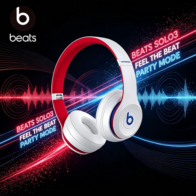 Alt view image 6 of 7 - Beats Solo3 Wireless On-Ear Headphones, Academy White, Bluetooth Stereo, Apple W1 Chip, Up to 40 Hours Playtime, Fast Fuel, Foldable Cushioned Ear Cups, Adjustable Fit, Built-In Microphone, Rich Bass