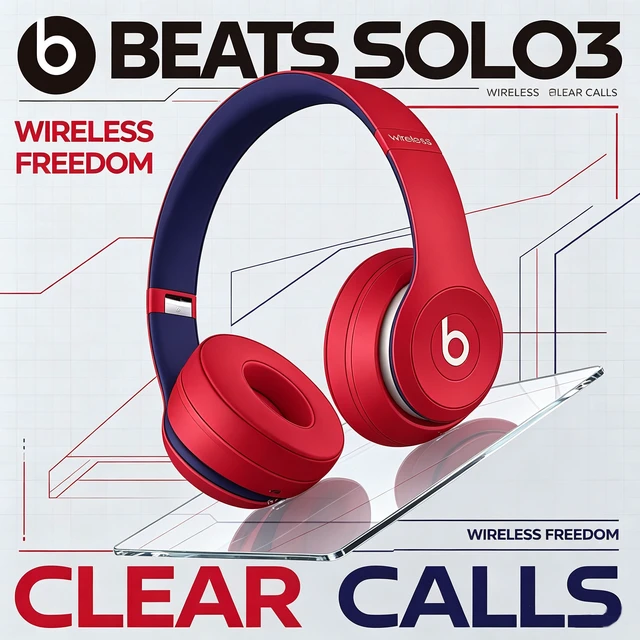 Alt view image 4 of 7 - Beats Solo3 Wireless Headphones, Academy Red, On-Ear Bluetooth Headset, W1 Chip, 40-Hour Battery, Fast Fuel, Foldable Design, Padded Ear Cups, Adjustable Headband, Hands-Free Mic, Dynamic Bass Sound f