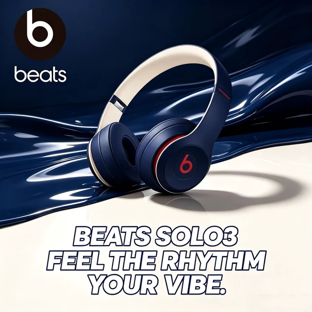 Alt view image 3 of 7 - Beats Solo3 Wireless Headphones, Academy Blue, On-Ear Bluetooth Headset, Apple W1 Chip, 40H Battery, Fast Fuel, Foldable Cushioned Ear Cups, Adjustable Fit, Hands-Free Calling, Rich Bass Audio for Mus